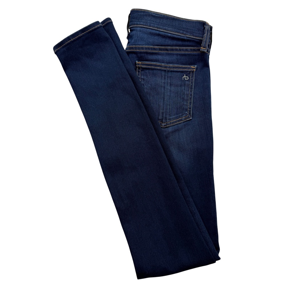 rag bone JEAN High Rise Skinny Dark Wash Denim Women's Jeans Size 26x33